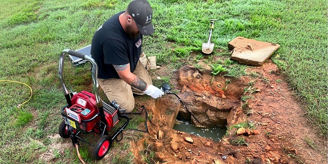 Fast septic backups repair Monroe NC